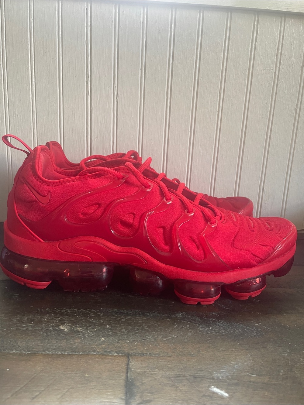 Nike Men’s Red Air VaporMax Plus Sneakers size 11 1/2
